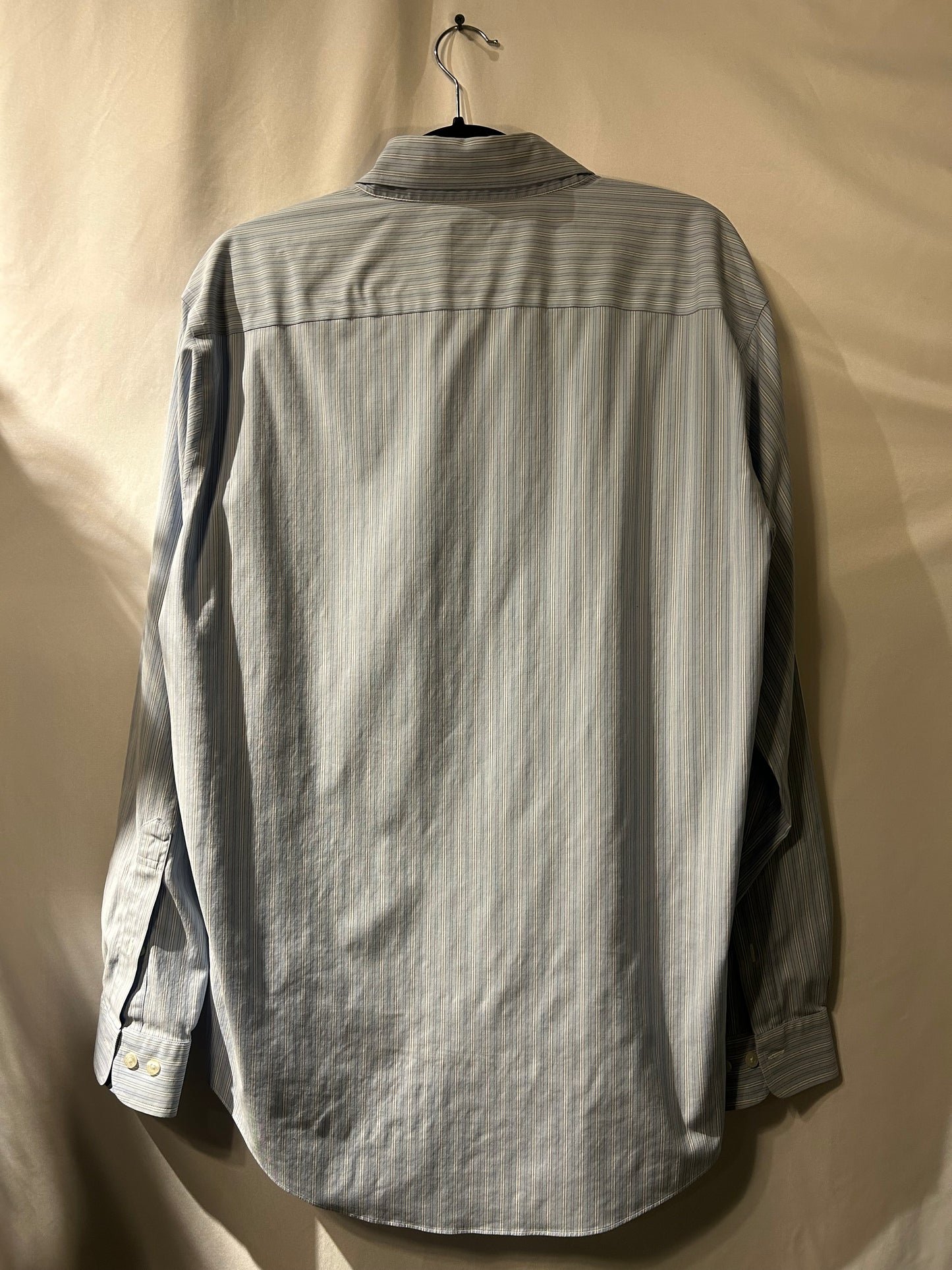 Brooks Brothers Light Blue & White Striped Button Up XL