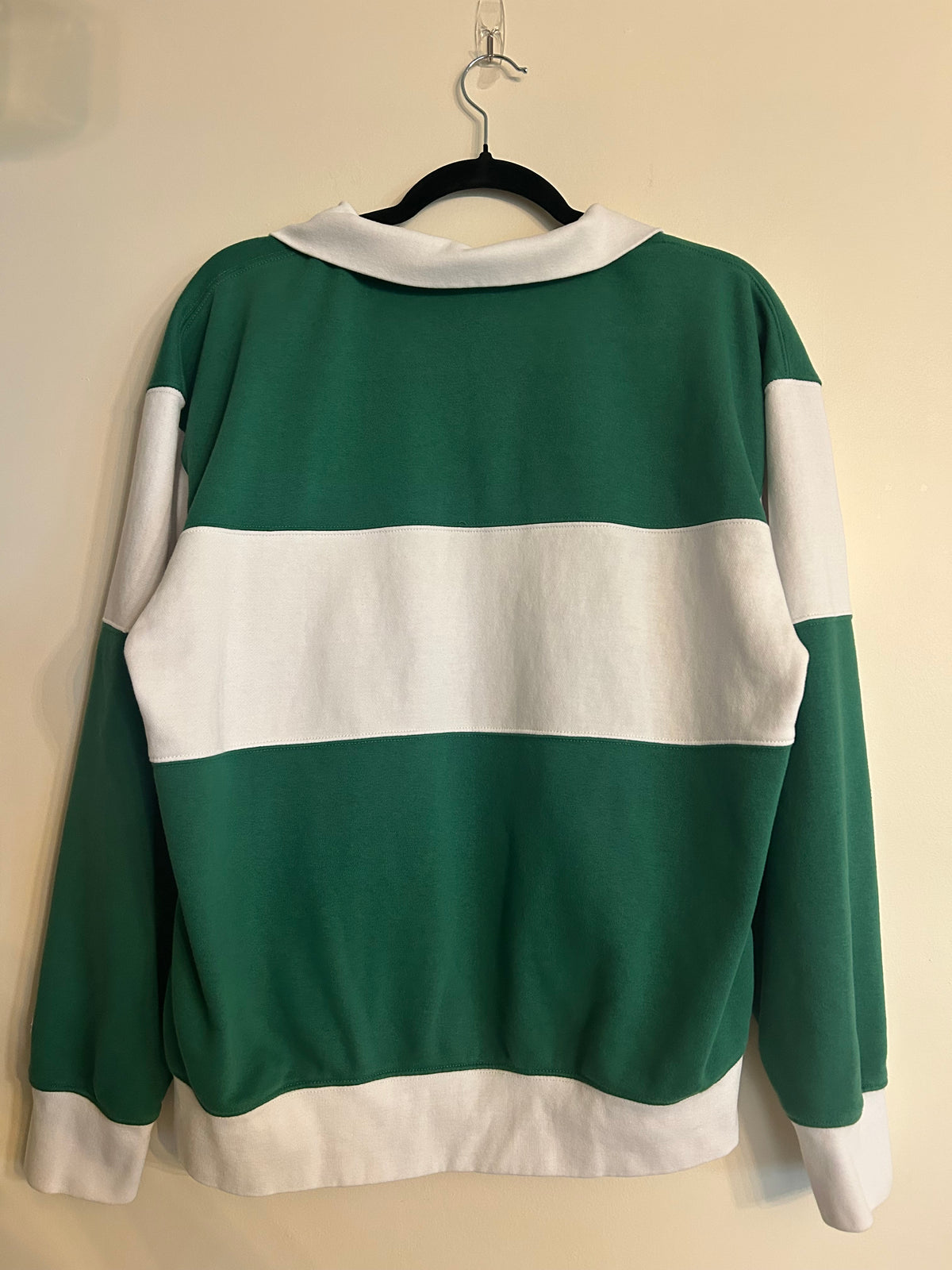 Champion Green & White Quarter Zip M