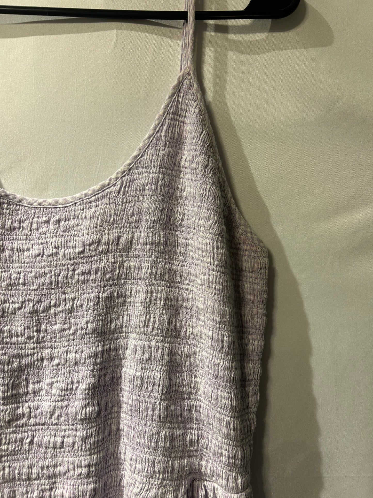 Aerie Purple Gingham Maxi Dress XL
