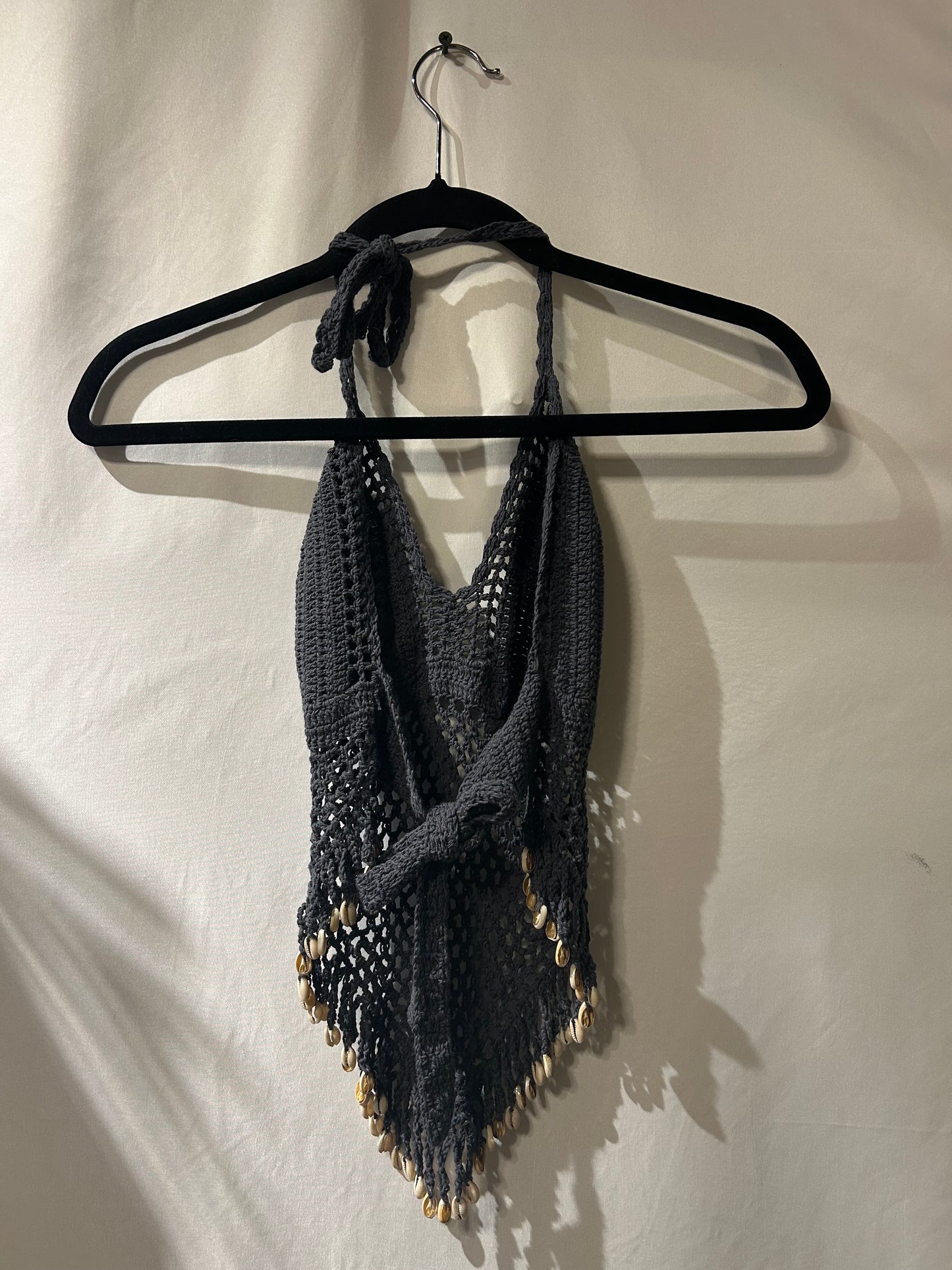 Island Planet Crochet Shell Top M
