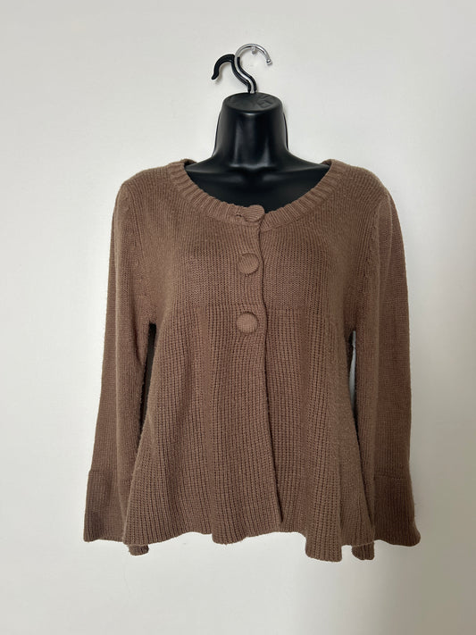 Linda Matthews Brown Sweater M