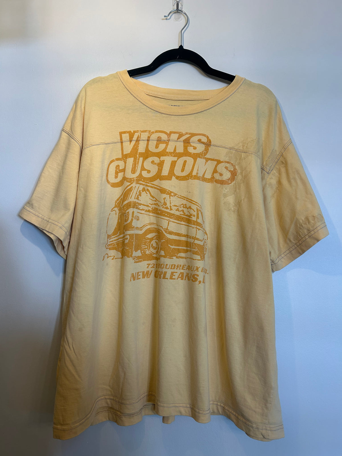 Vick’s Customs Yellow T-Shirt 2X