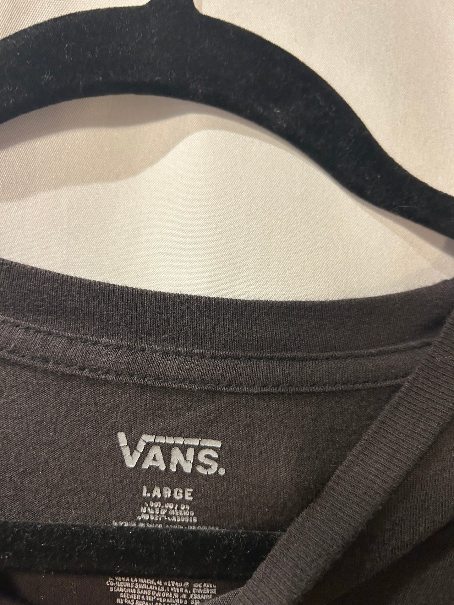 Vans Black Long Sleeve L