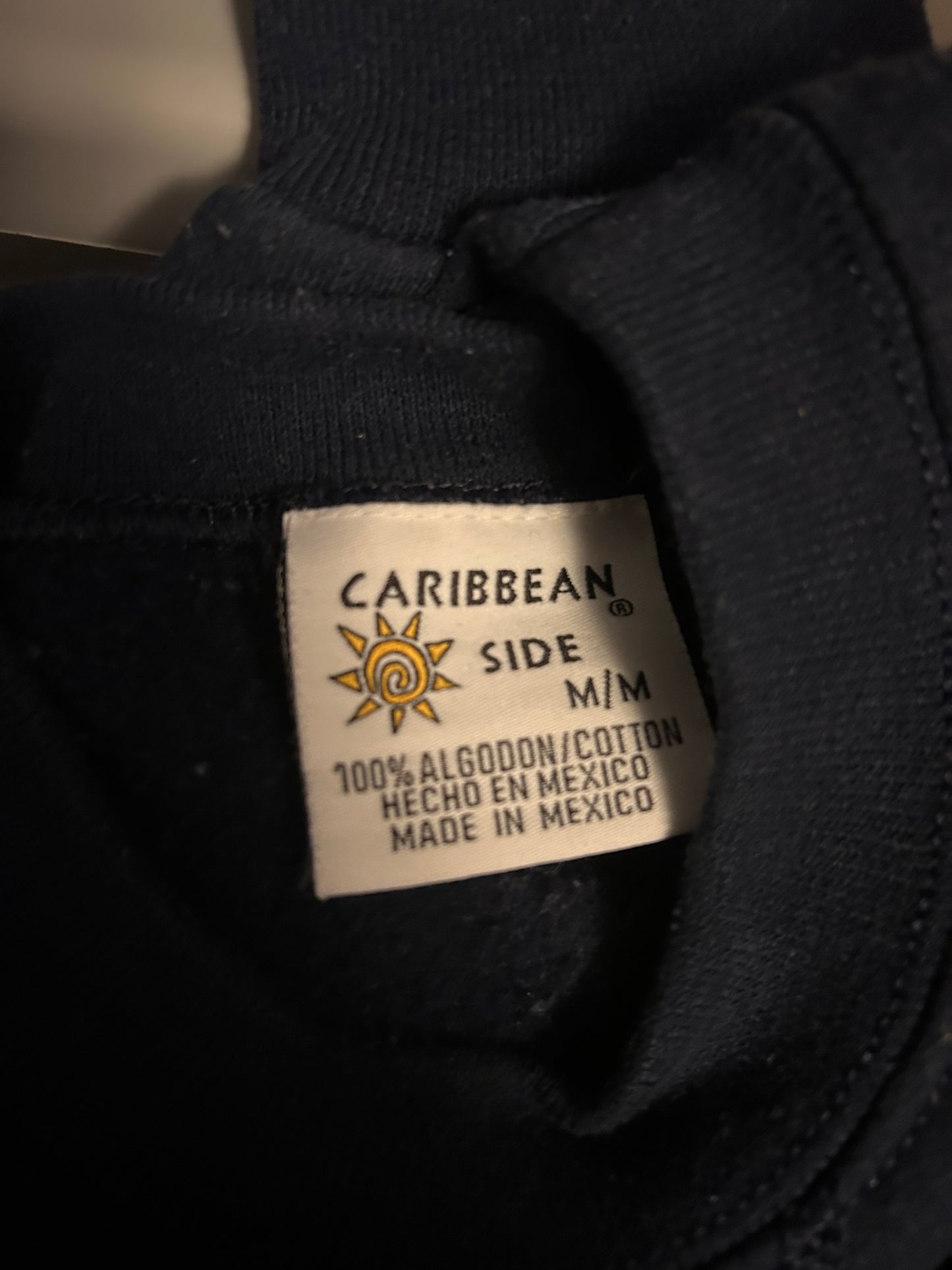 Caribbean Side Cancun Navy Sweatshirt M