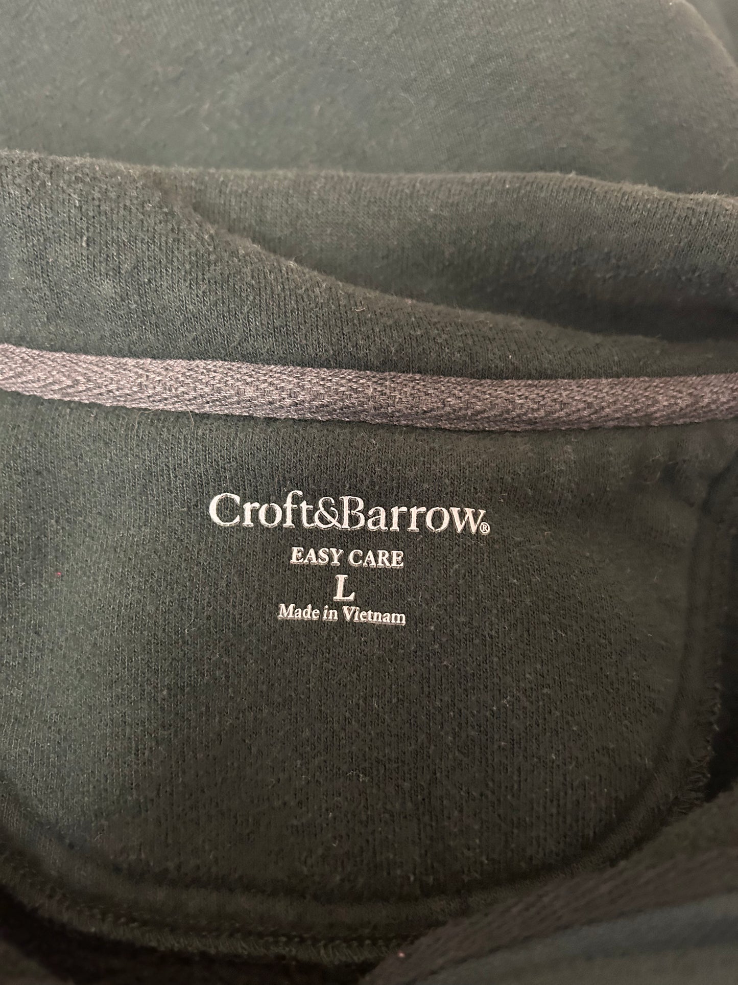 Croft&Barrow Zip Up Green L