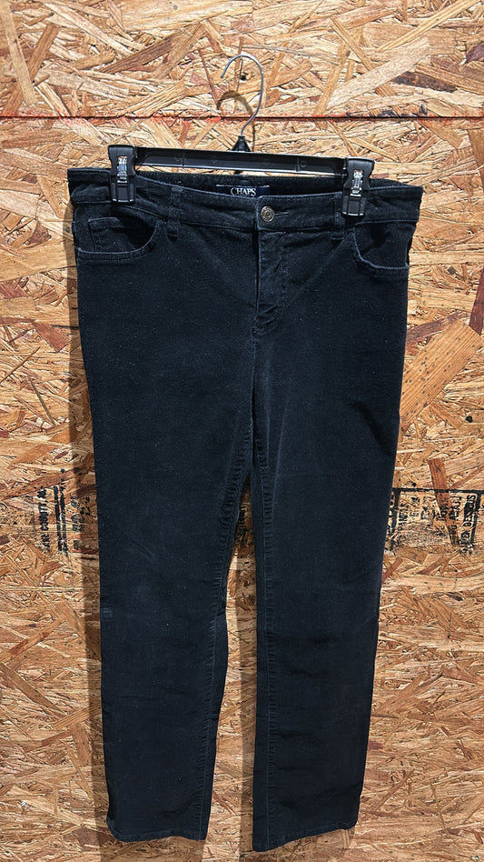 Chaps Black Corduroy 8