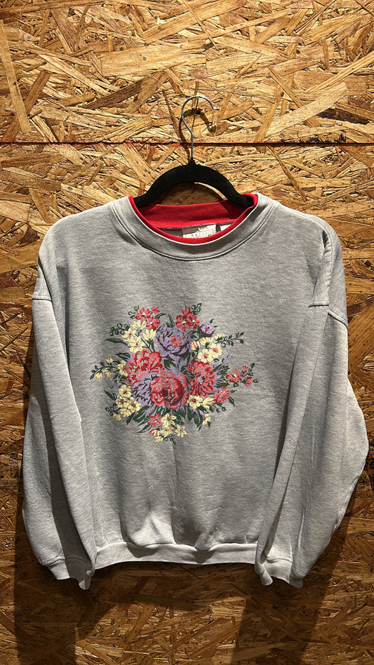 Basic Editions Floral Sweatshirt M/L