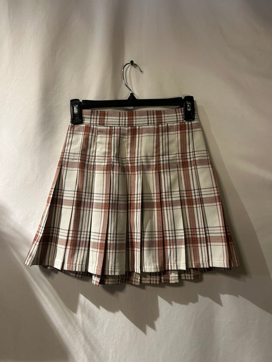 Aerie Plaid Pleated Mini Skirt XS