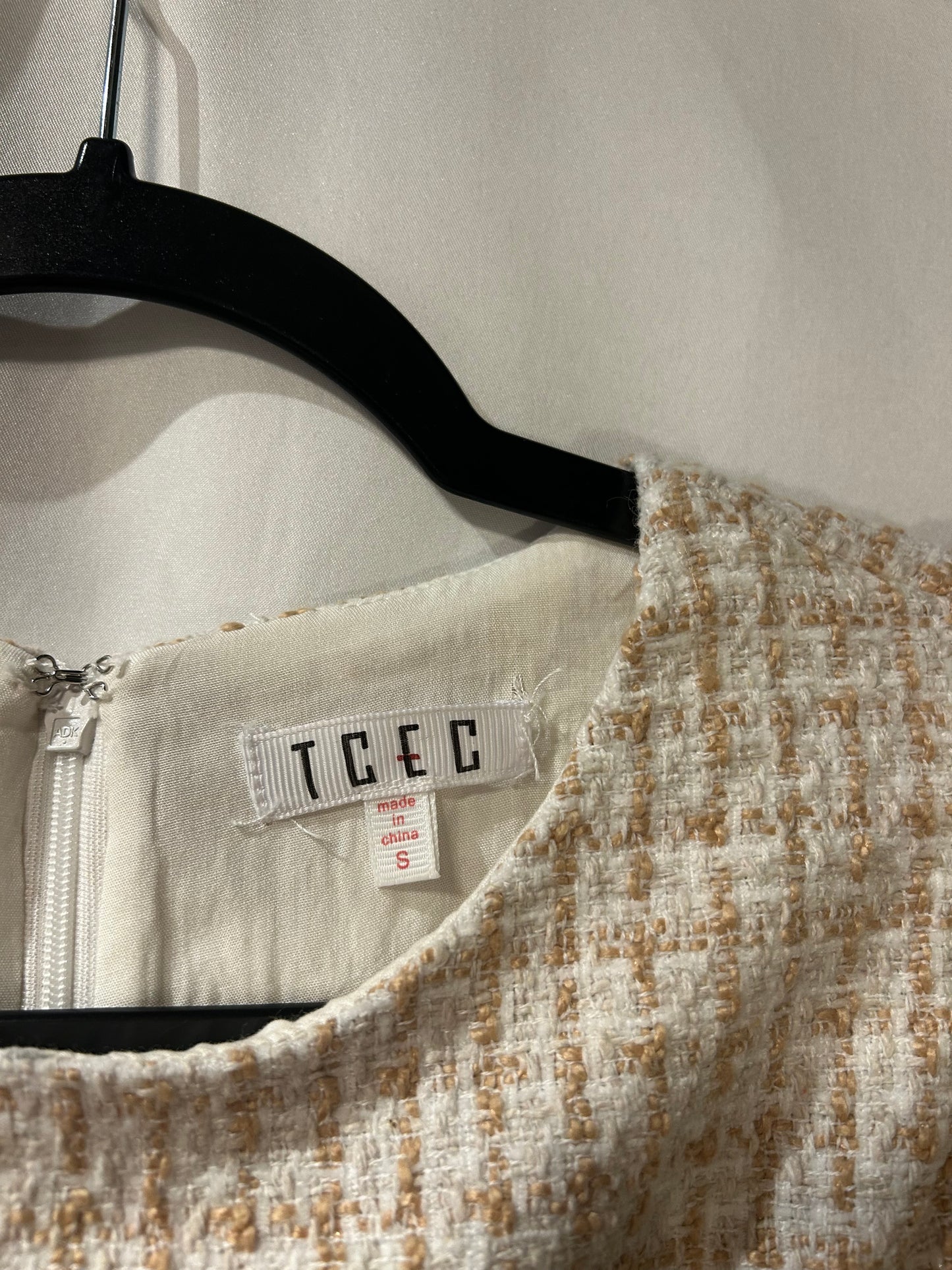 TCEC Cream Tweed Romper S