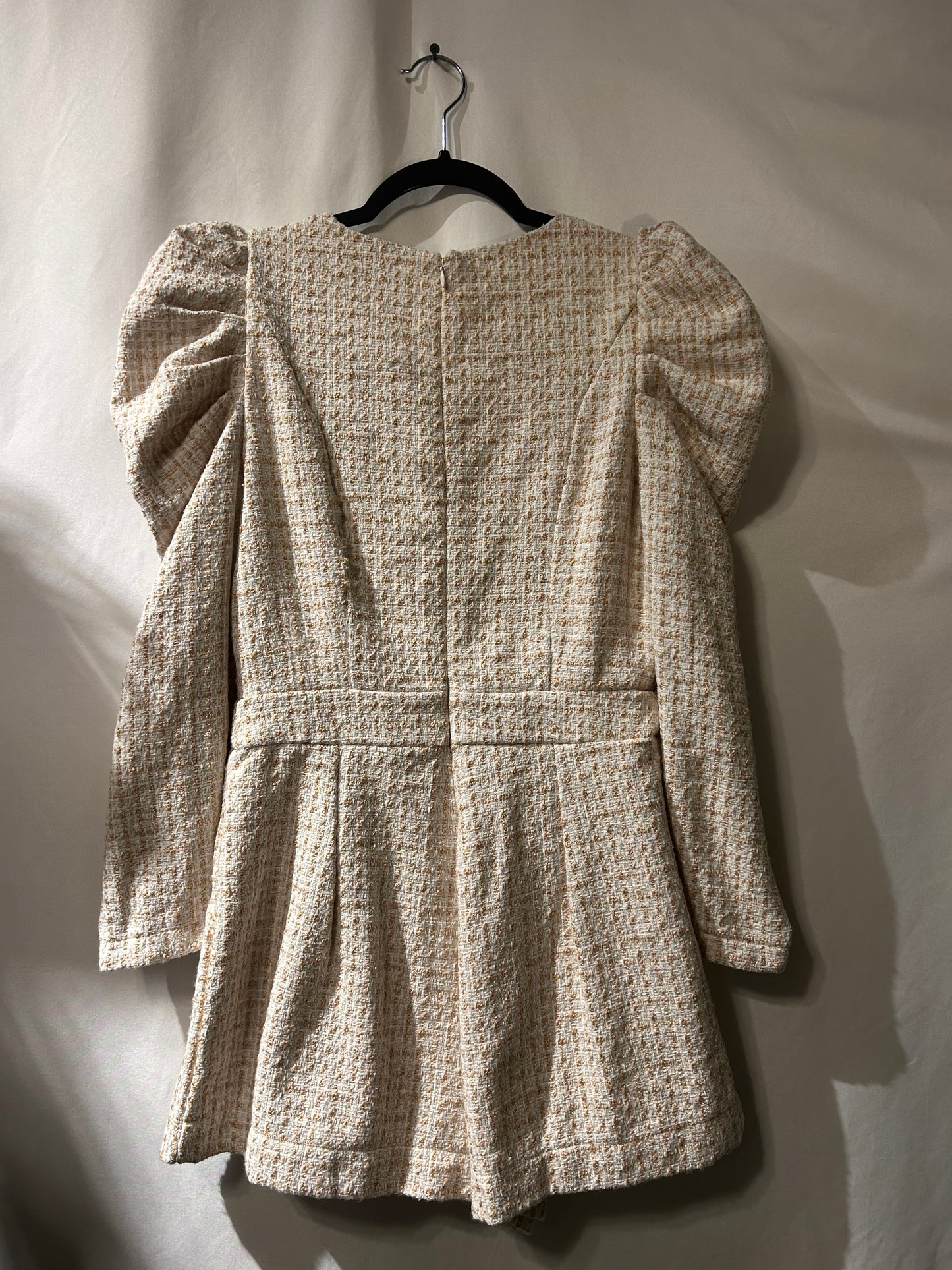 TCEC Cream Tweed Romper S
