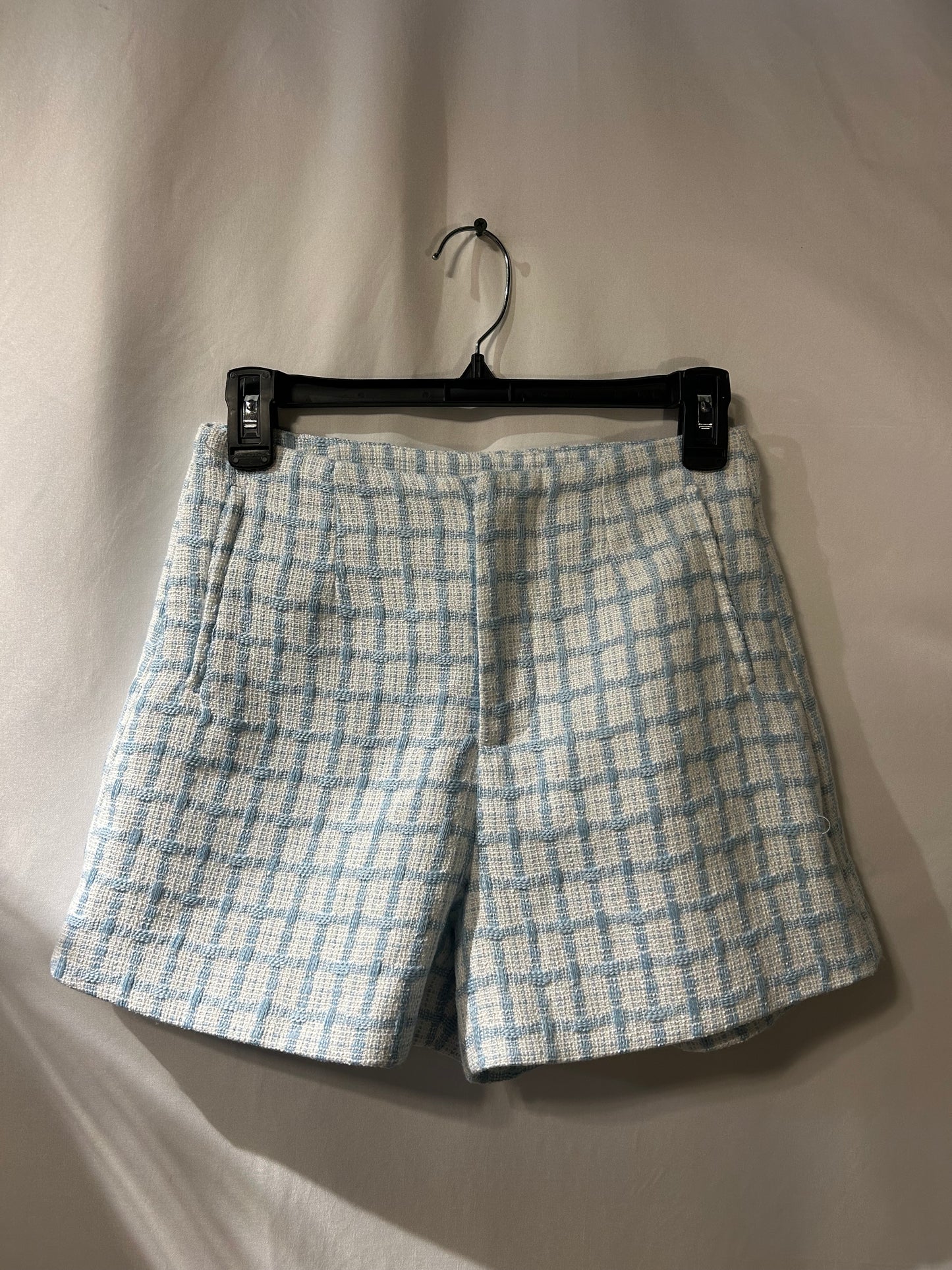 Altar'd State Tweed Plaid Vest & Shorts Set S