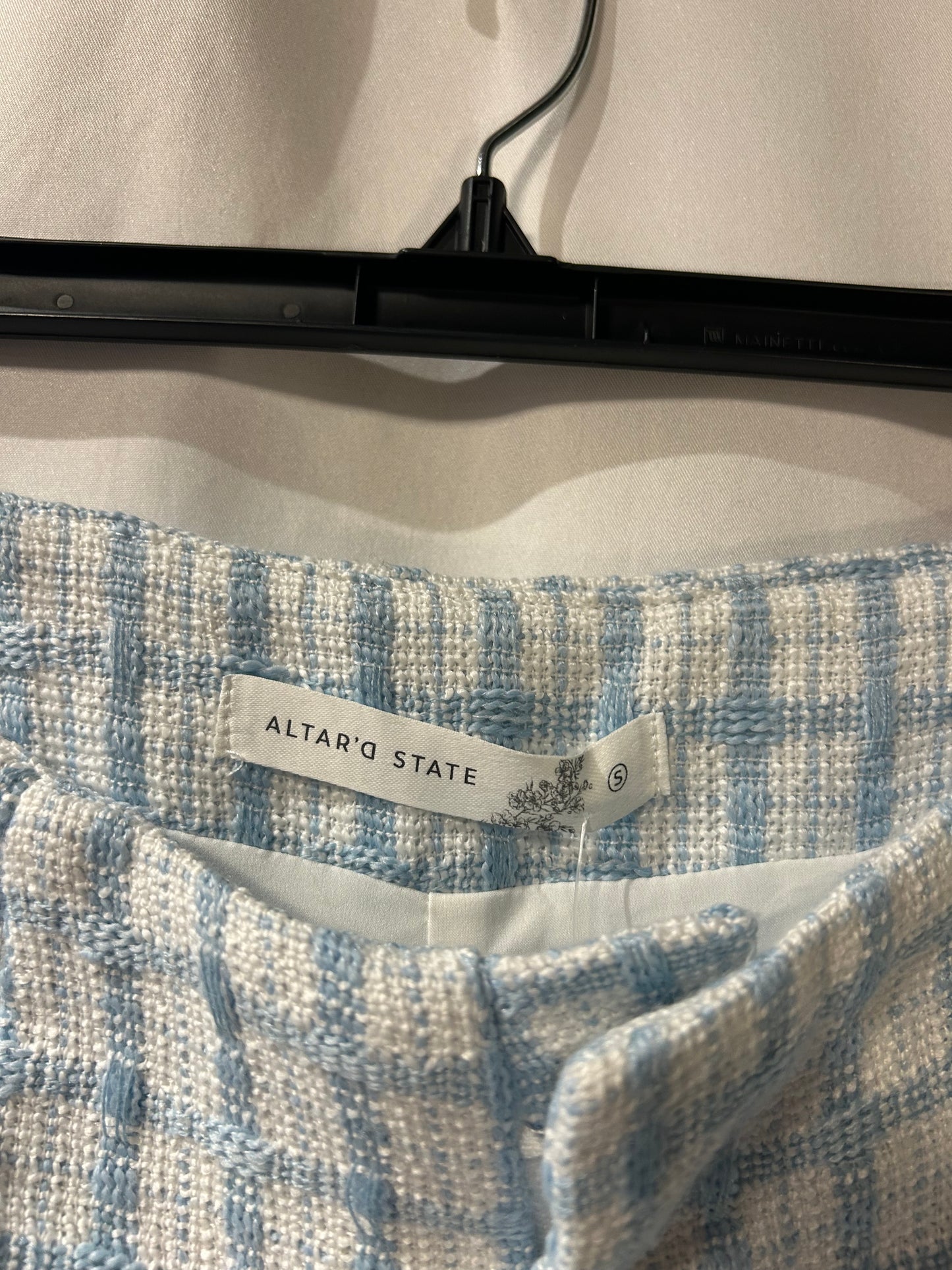 Altar'd State Tweed Plaid Vest & Shorts Set S