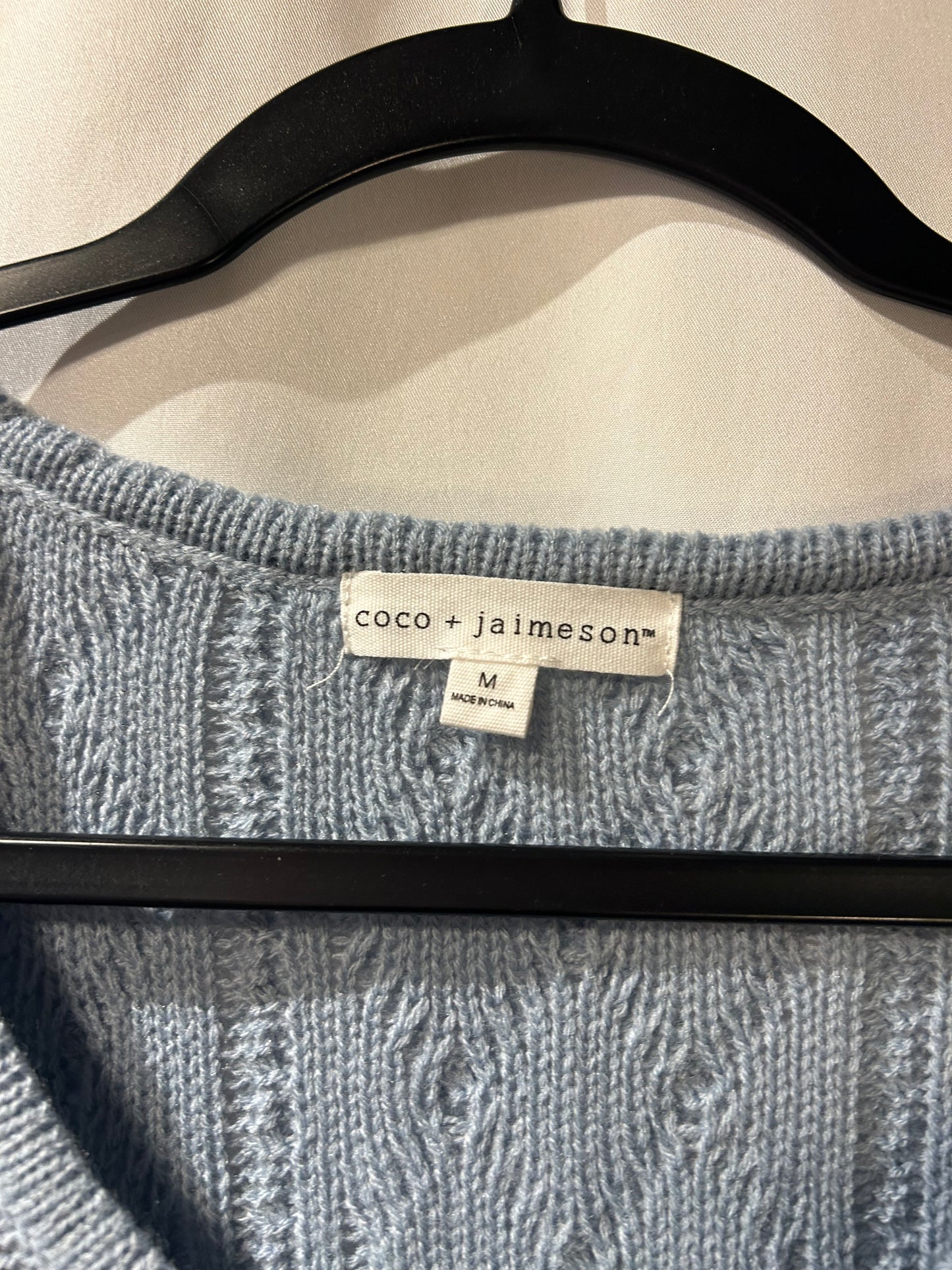 Coco + Jameson Baby Blue Sweater Tank M