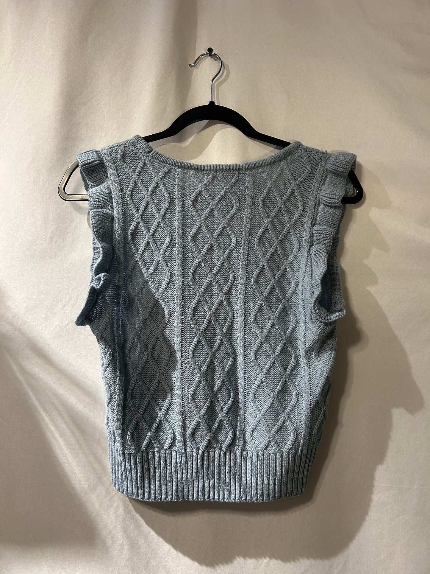 Coco + Jameson Baby Blue Sweater Tank M