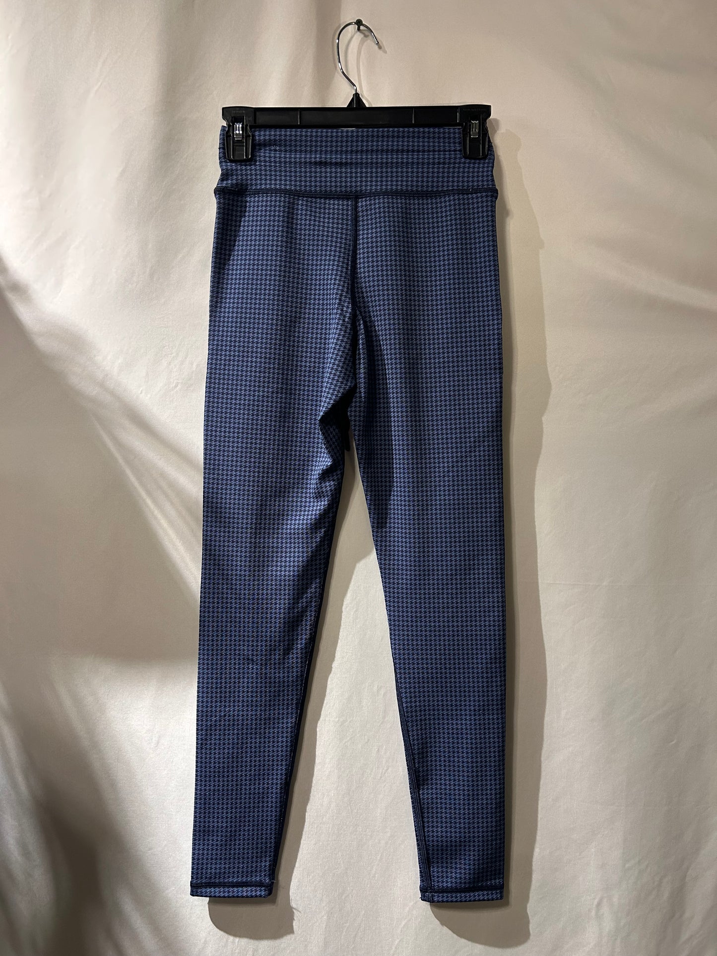 Aerie Navy Houndstooth Patterned Workout Set Bra XS & Leggings S