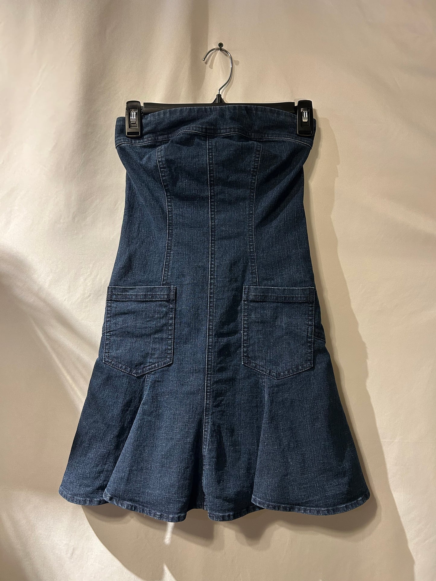 BDG Jean Strapless Dress XS