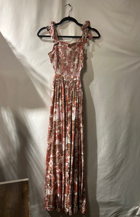 Japna Floral Cutout Maxi Dress S