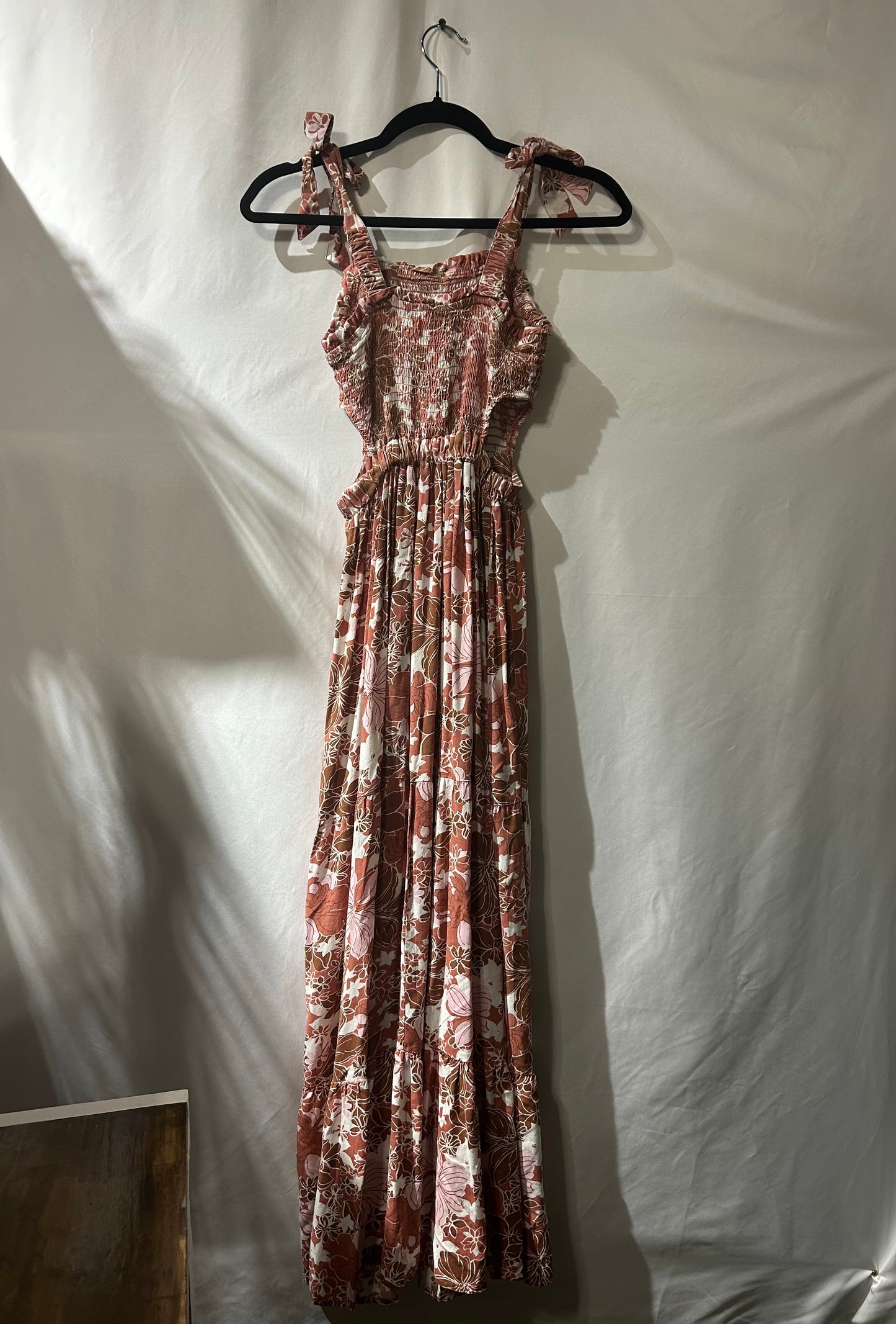 Japna Floral Cutout Maxi Dress S