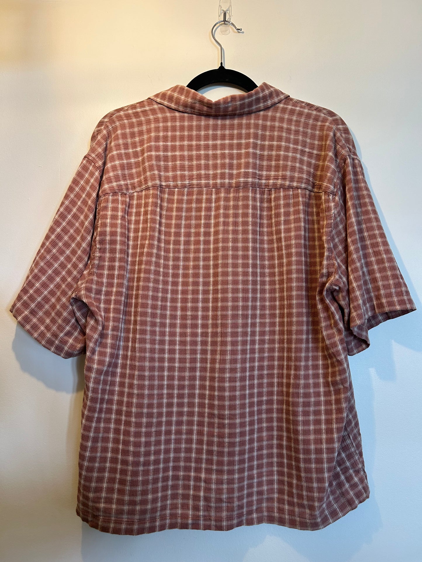 Abercrombie & Fitch Orange Cropped Men's Button Up M