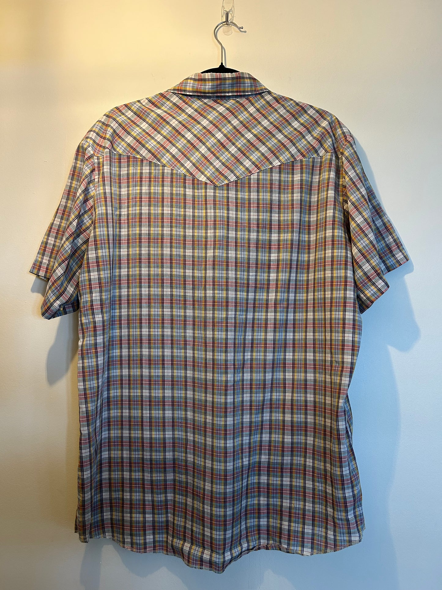 Wrangler Western Plaid Button Up L