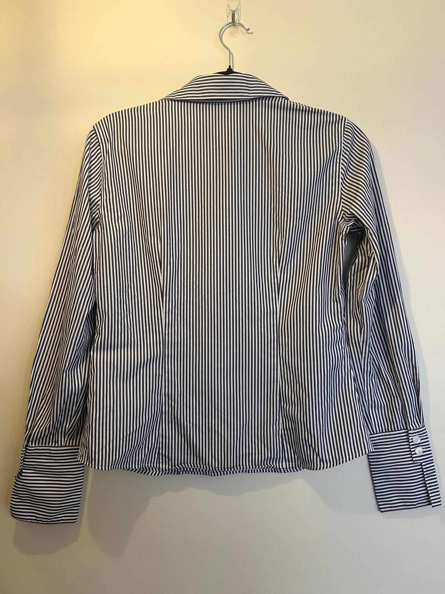 Calvin Klein Brown Striped Trendy Button Up 2