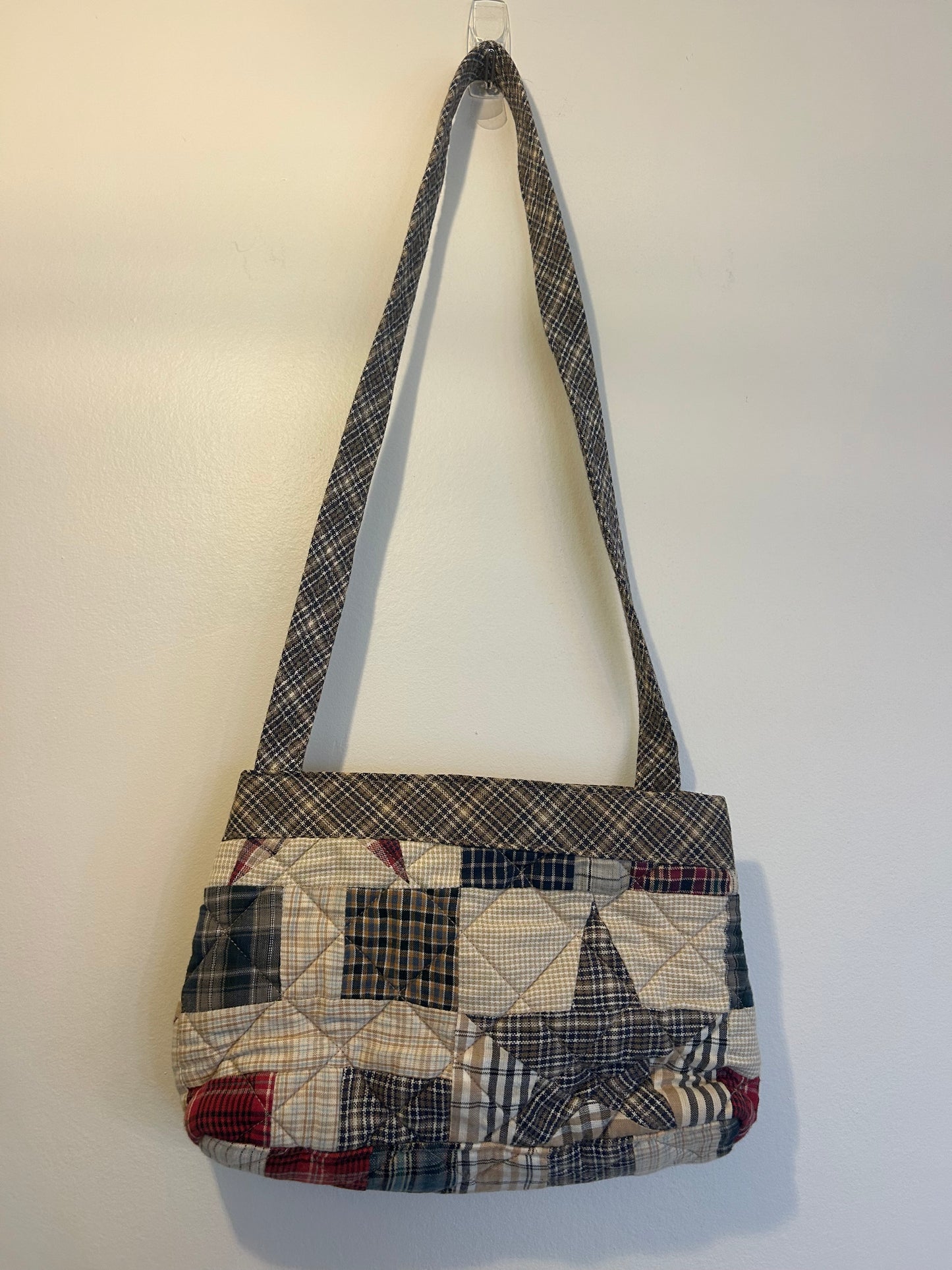 Quilted Star Shoulder Purse