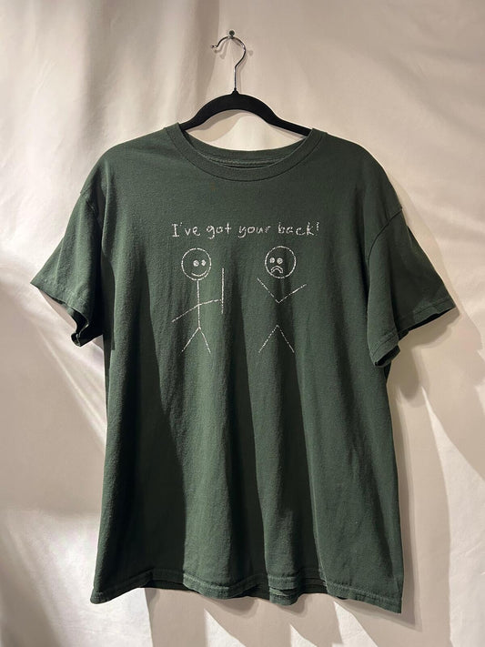 I’ve Got Your Back Green T-Shirt XL