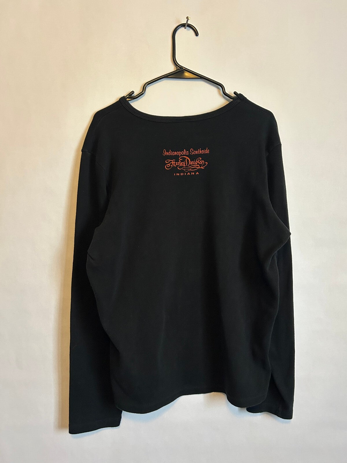 Harley Davidson Embellished Black Long-Sleeve 2X