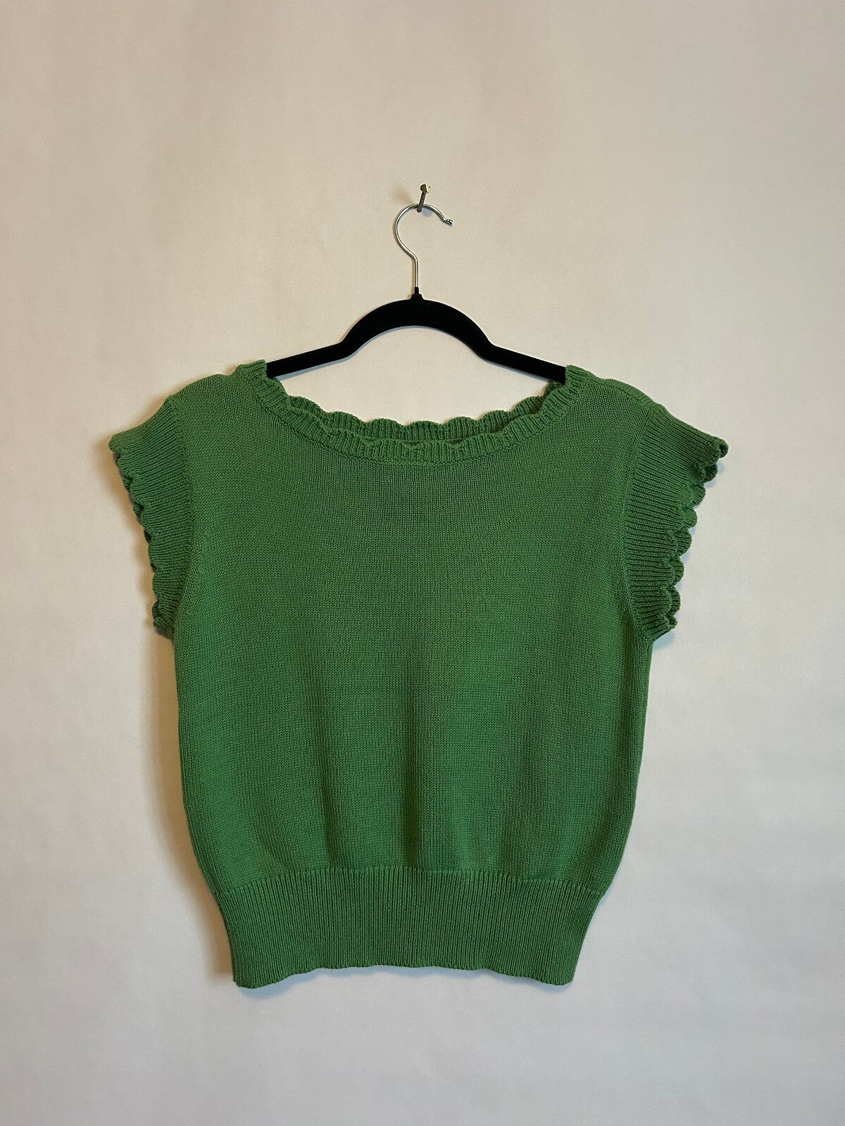 Ann Taylor Green Sweater Tank XS