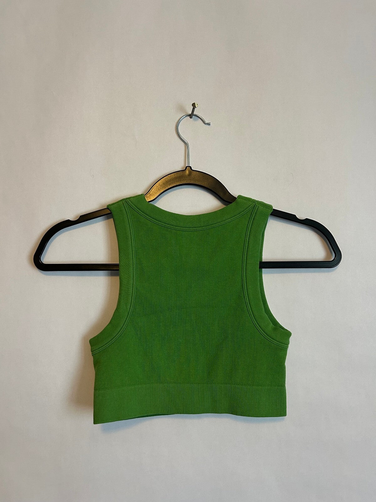 Offline by Aerie Green Ribbed Crop Tank XS