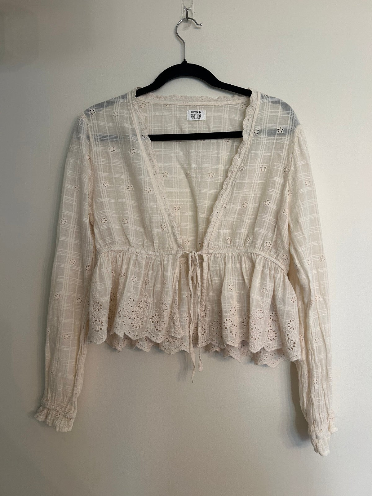 Cotton:On Eloise Tie-Front Eyelet Top 10