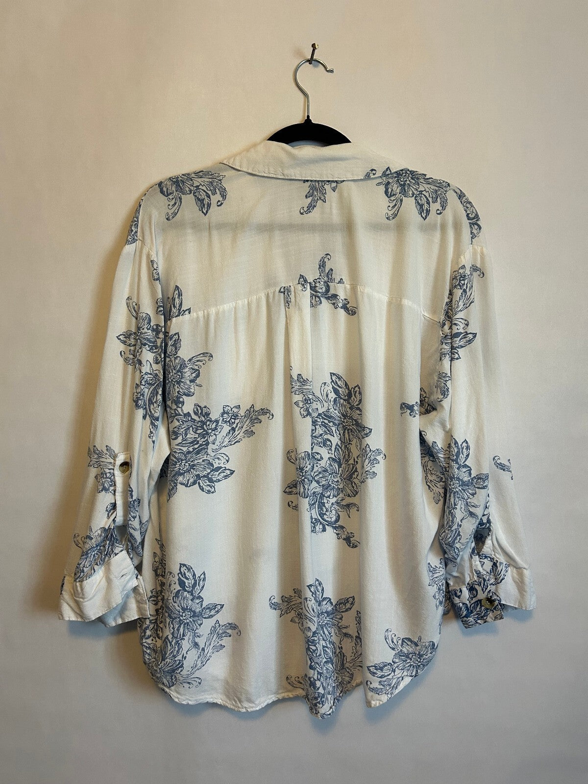 Club Z Collection Floral Button Up 1X