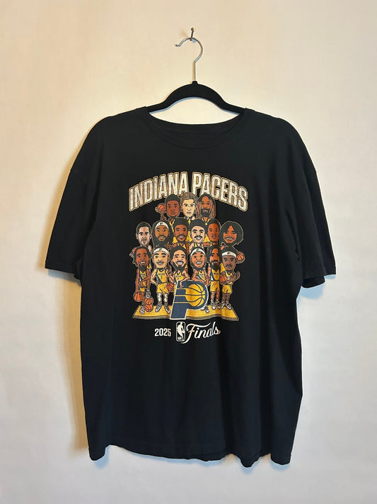 Indiana Pacers 2025 Finals "All Team Caricature" T-Shirt XL