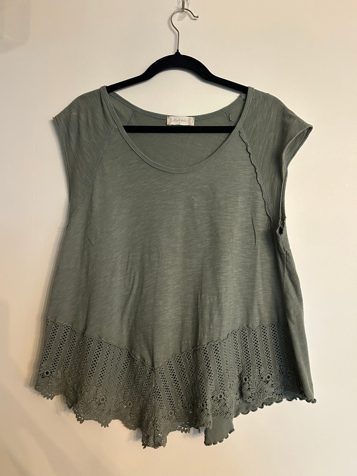 Altar'd State Boho Asymmetrical Crochet Top S