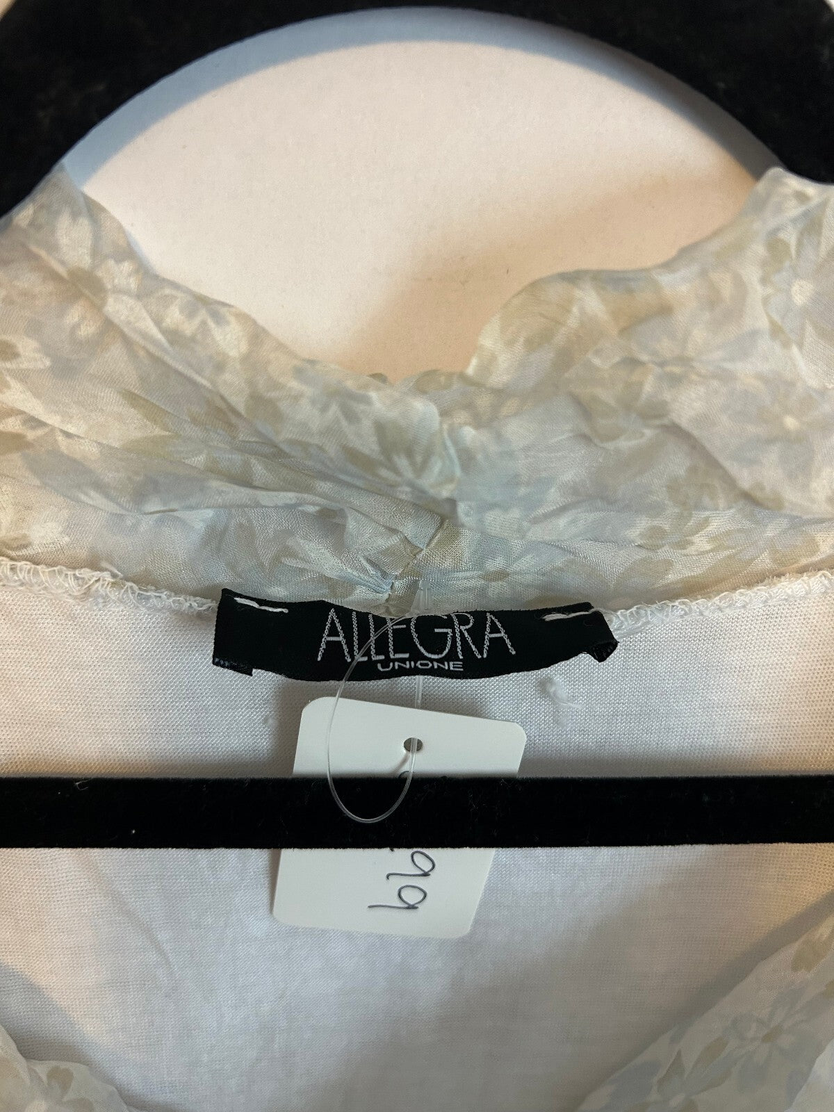 Allegra Sleeveless Cowl-Neck Floral Blouse S