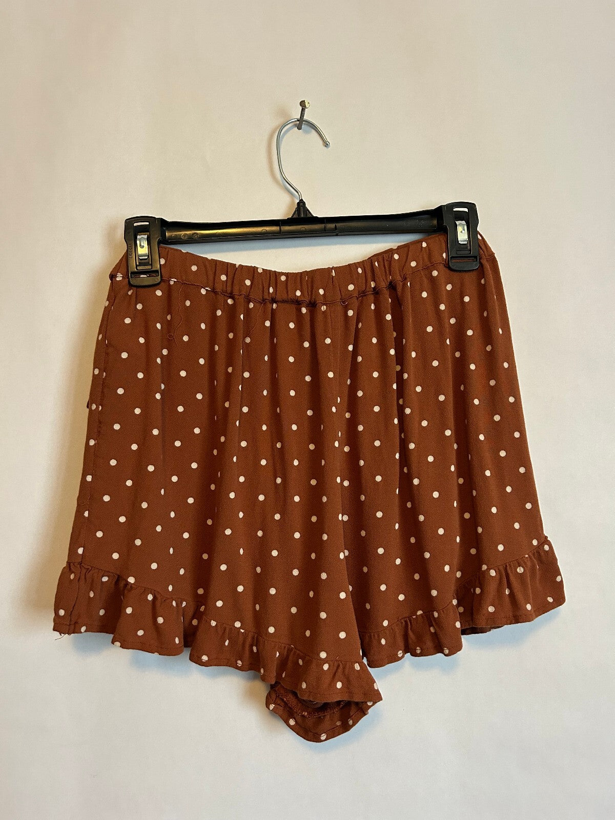 American Eagle Polka Dot Rust Orange/Brown Skort M