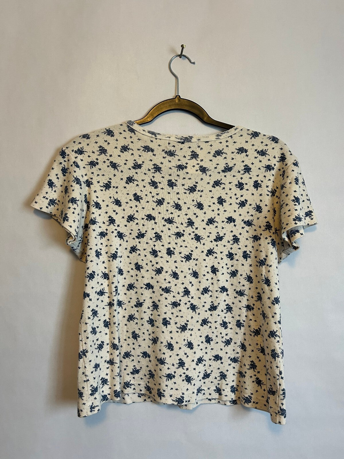 Northern Reflections Floral Henley T-Shirt M