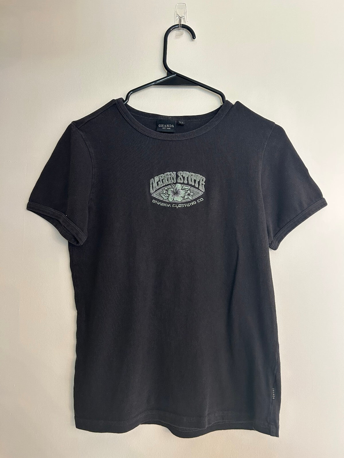 Ghanda Embroidered Ocean State T-Shirt 14