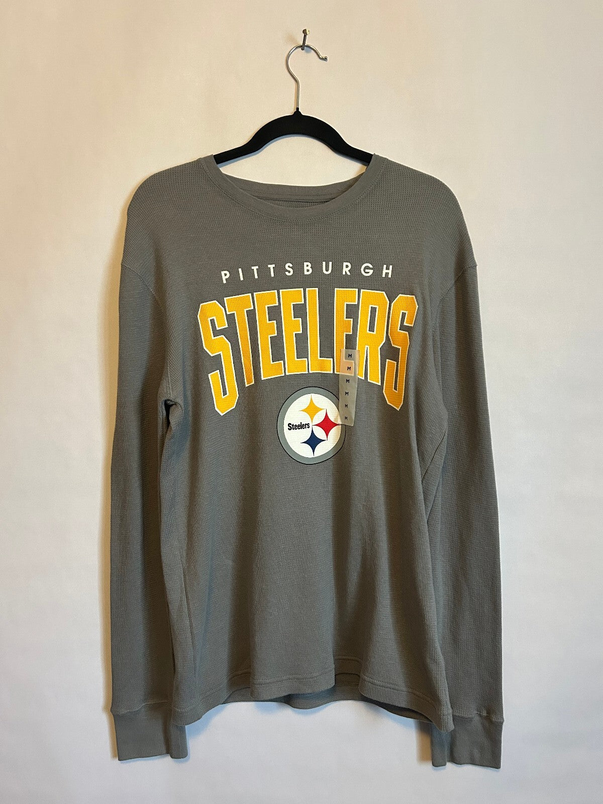 NFL Pittsburgh Steelers NFL Men's Waffle-Knit Thermal Long-Sleeve T-Shirt M