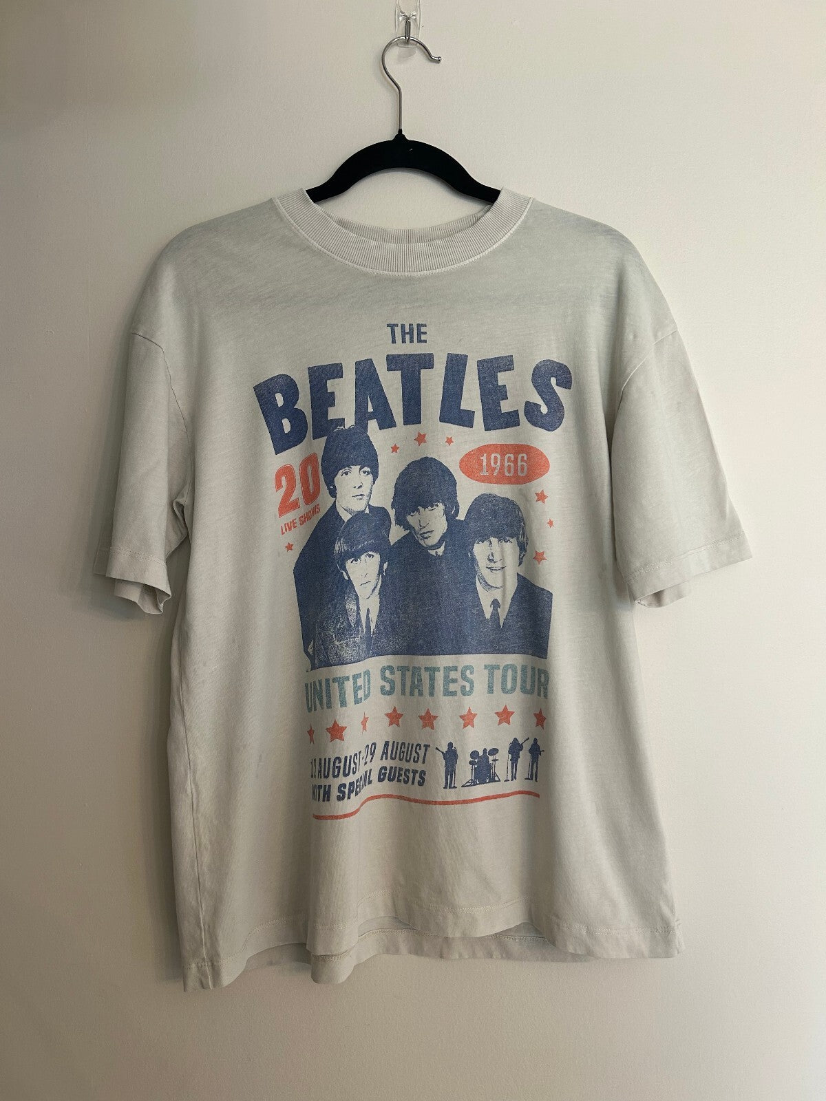 The Beatles 1996 United States Tour Graphic T-Shirt XXS (Oversized)